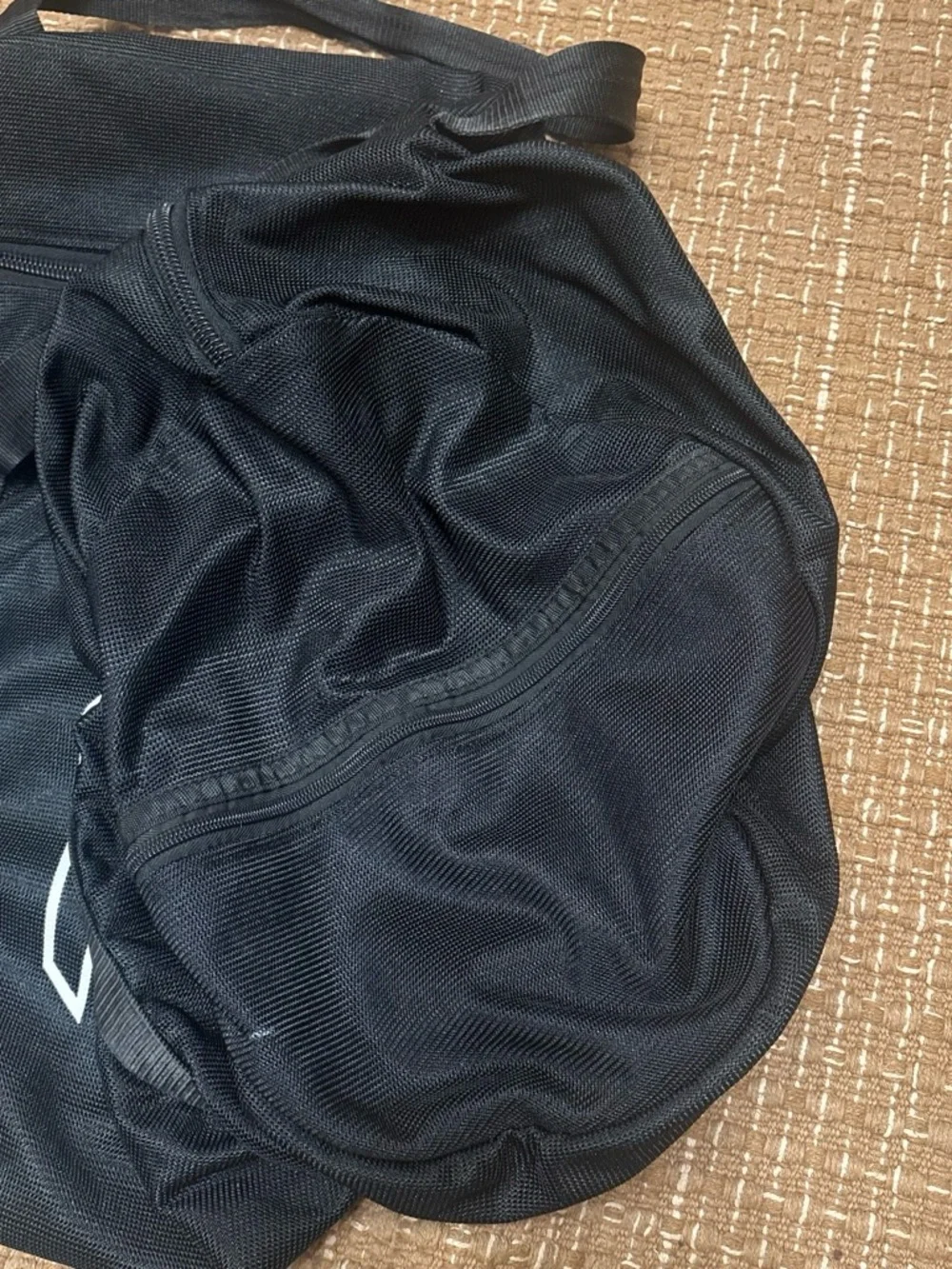 Meister Black Duffel Bag with Orange Accent